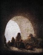 Francisco de Goya A Prison Scene painting